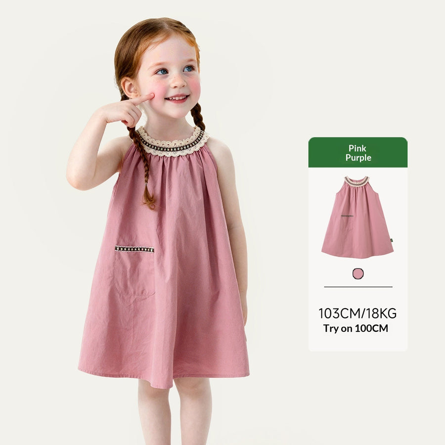 Summer New Arrival Girls Dress Forest-style Soft And Vintage